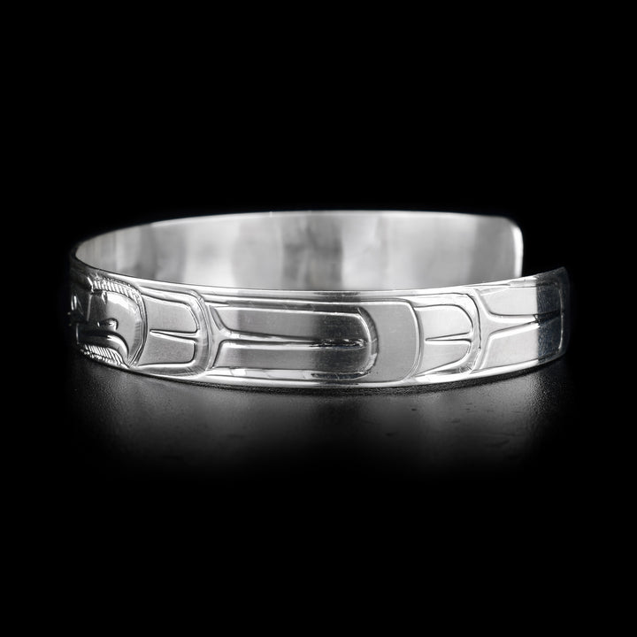 Sterling Silver 3/8" Double Eagle Cuff Bracelet - Artina's Jewellery