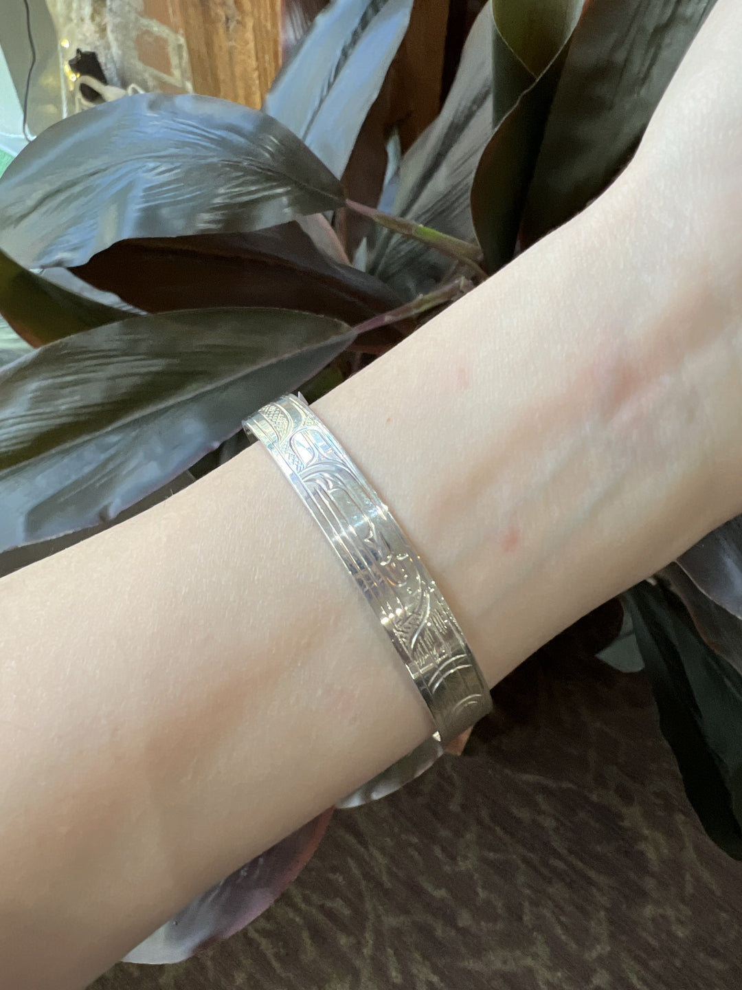 Raven 3/8" Sterling Silver Cuff Bracelet - Artina's Jewellery