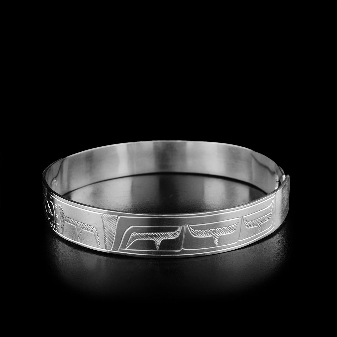 Silver 3/8" Double Raven Bracelet - Artina's Jewellery