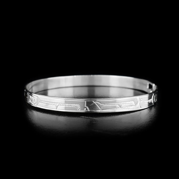 Orca 3/16" Silver Clasp Bracelet - Artina's Jewellery
