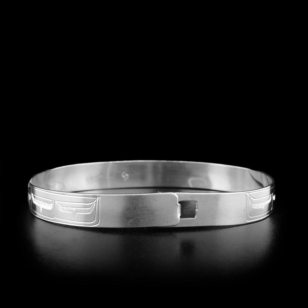 Sterling Silver Raven and Eagle 5/16" Bracelet - Artina's Jewellery