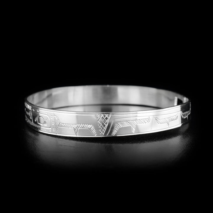 Double Raven Silver Clasp Bracelet - Artina's Jewellery