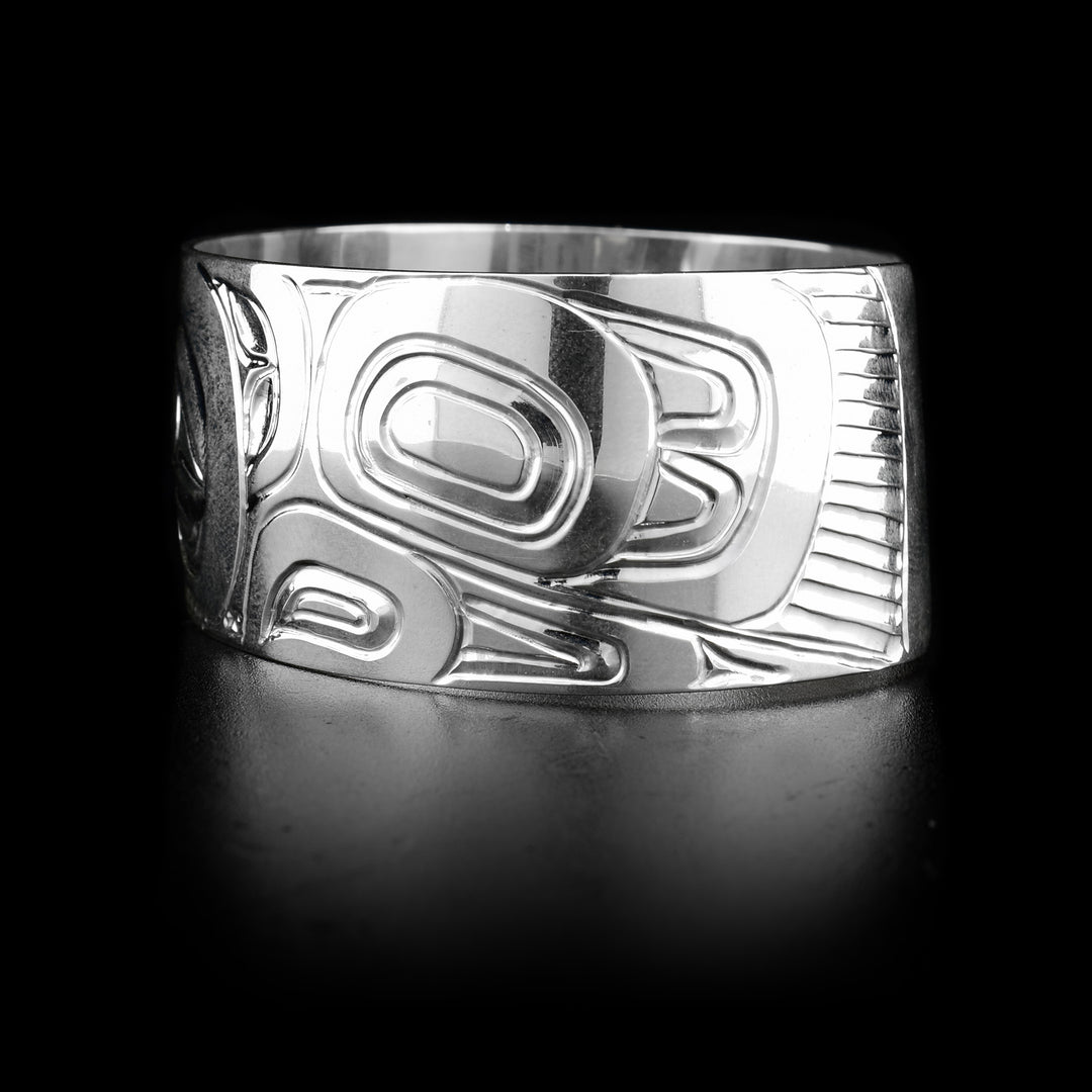1" Eagle Sterling Silver Cuff Bracelet - Artina's Jewellery