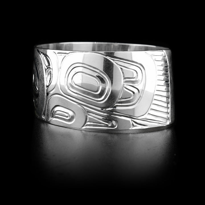 1" Eagle Sterling Silver Cuff Bracelet - Artina's Jewellery