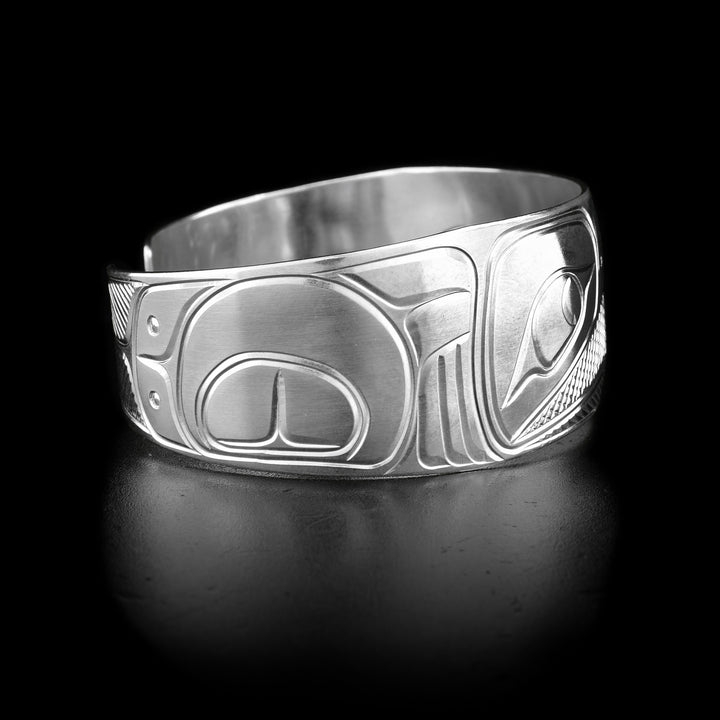 Sterling Silver 2" Double Eagle Bracelet - Artina's Jewellery
