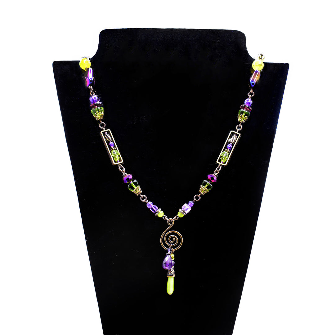 Green and Purple Mistic Necklace
