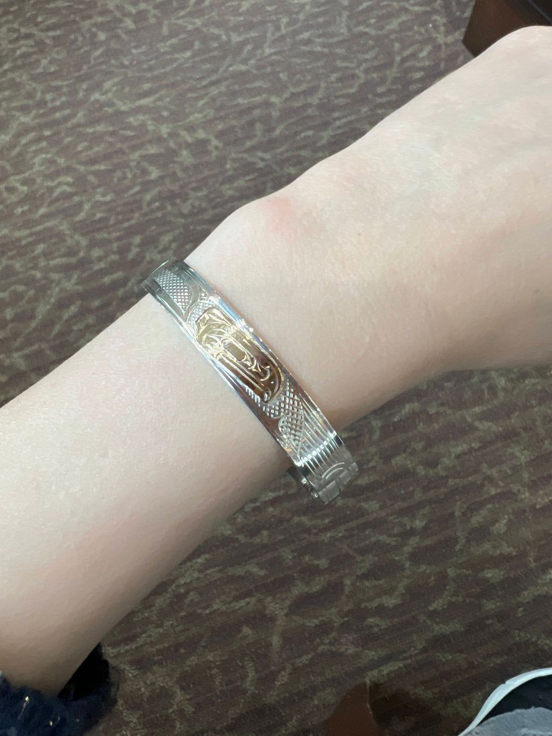 Raven 3/8" Gold and Silver Cuff Bracelet - Artina's Jewellery
