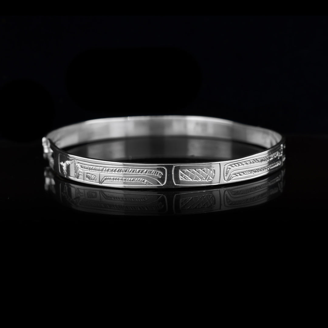 3/16" Sterling Silver Wolf Clasp Bracelet