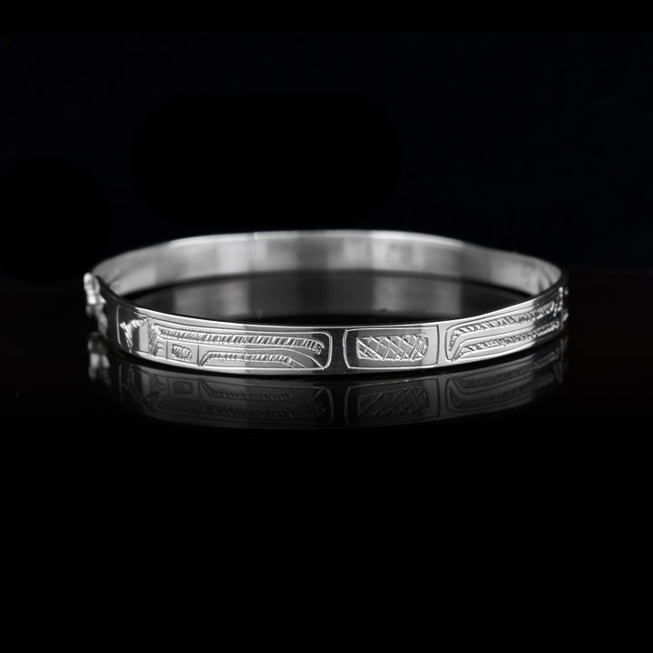 3/16" Sterling Silver Wolf Clasp Bracelet