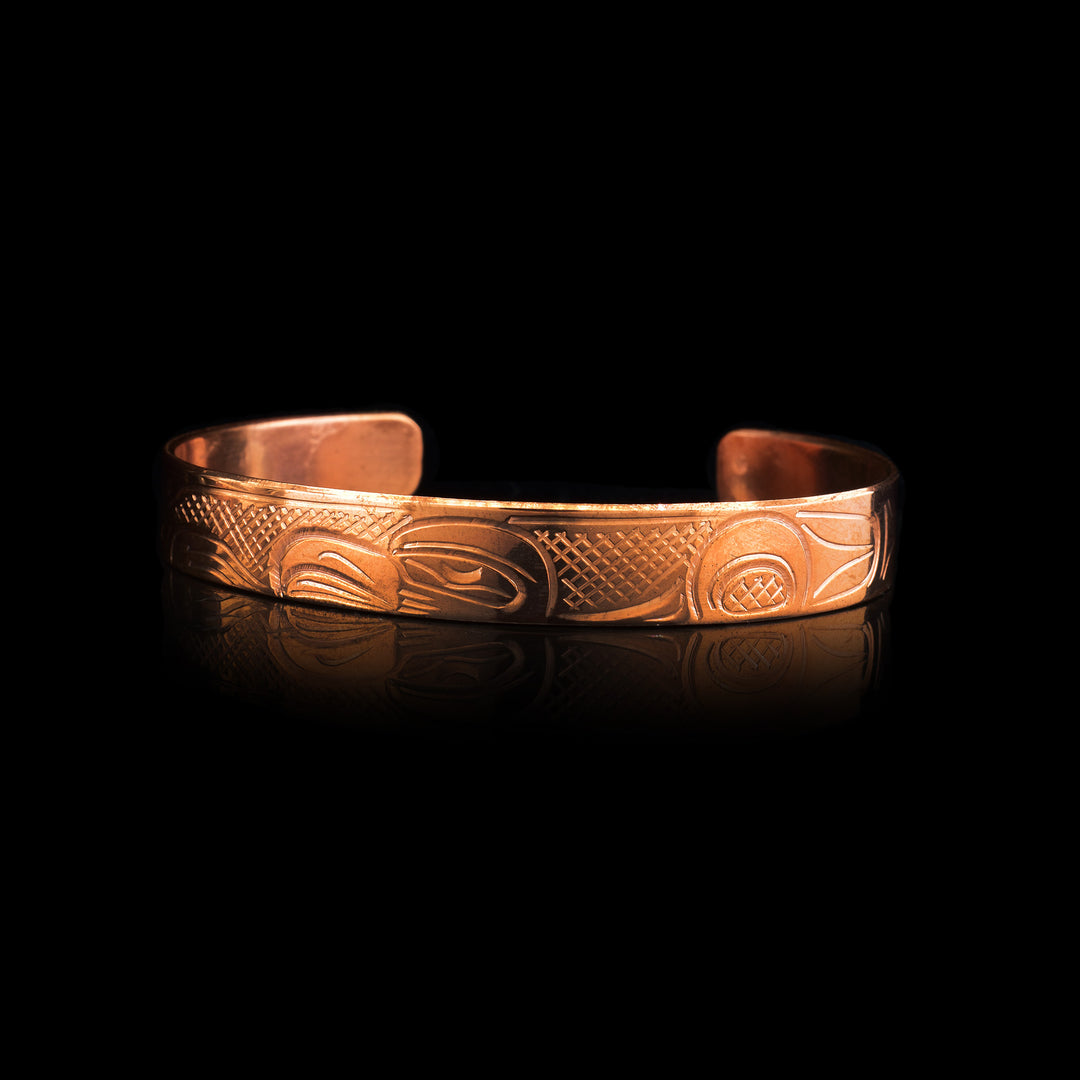 3/8" Copper Eagle Bracelet Cuff