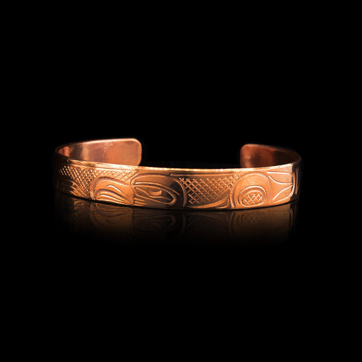 3/8" Copper Eagle Bracelet Cuff