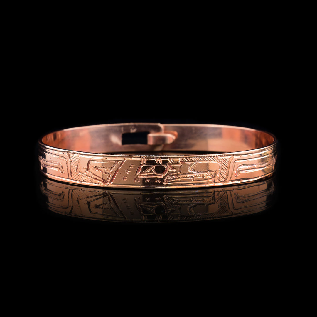 3/8" Eagle Copper Clasp Bracelet