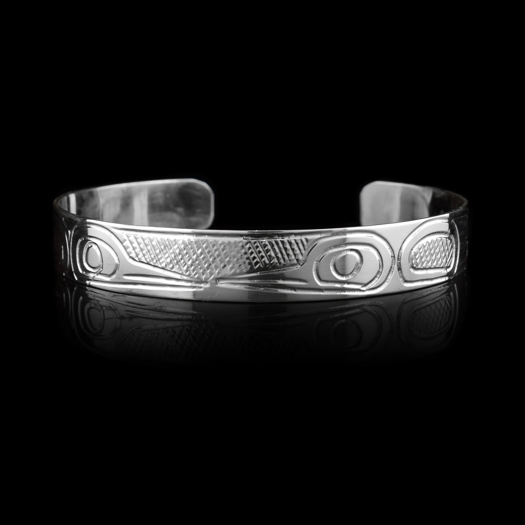 3/8" Sterling Silver Double Hummingbird Bracelet