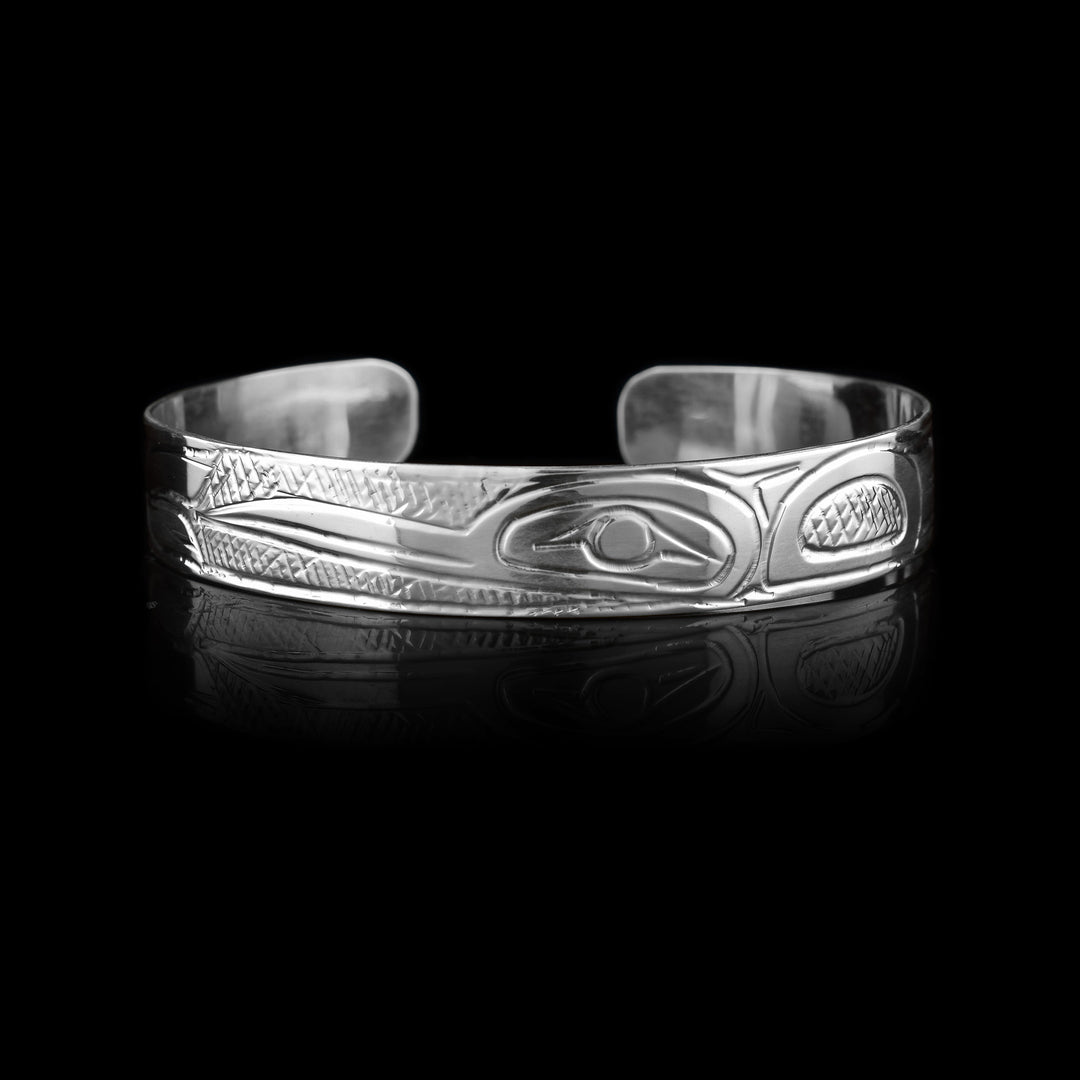 3/8" Sterling Silver Hummingbird Bracelet