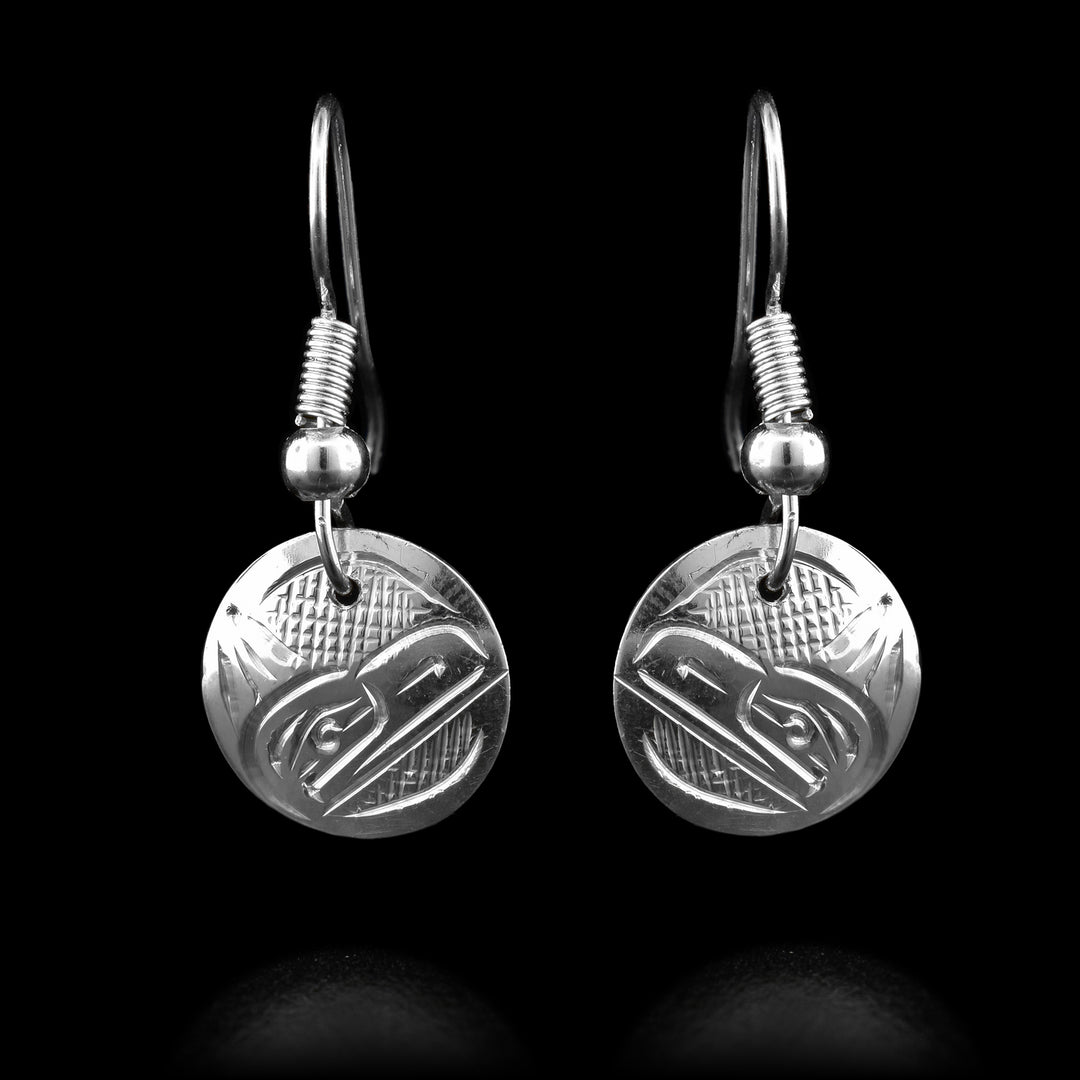 3/8" Sterling Silver Thunderbird Earrings