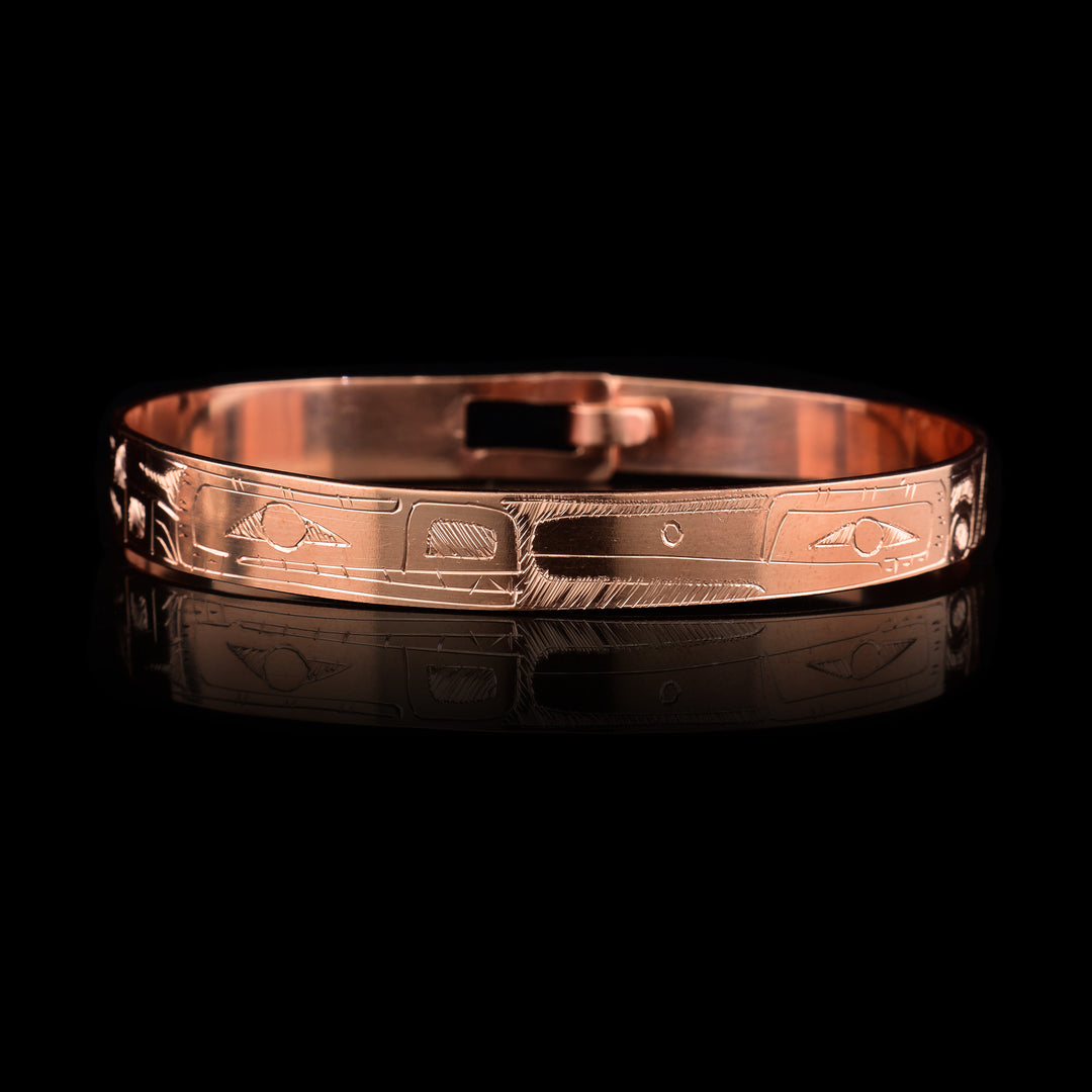 5/16" Copper Clasp Hummingbird and Bear Bracelet