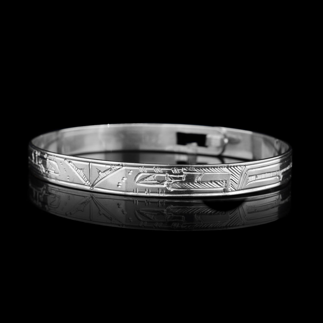 5/16" Sterling Silver Double Eagle Bracelet