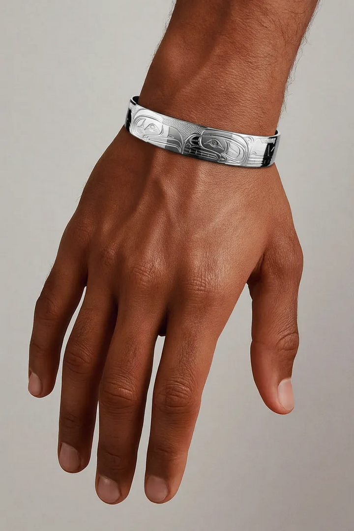 1/2" Sterling Silver Bird & Animal Bracelet - Artina's Jewellery