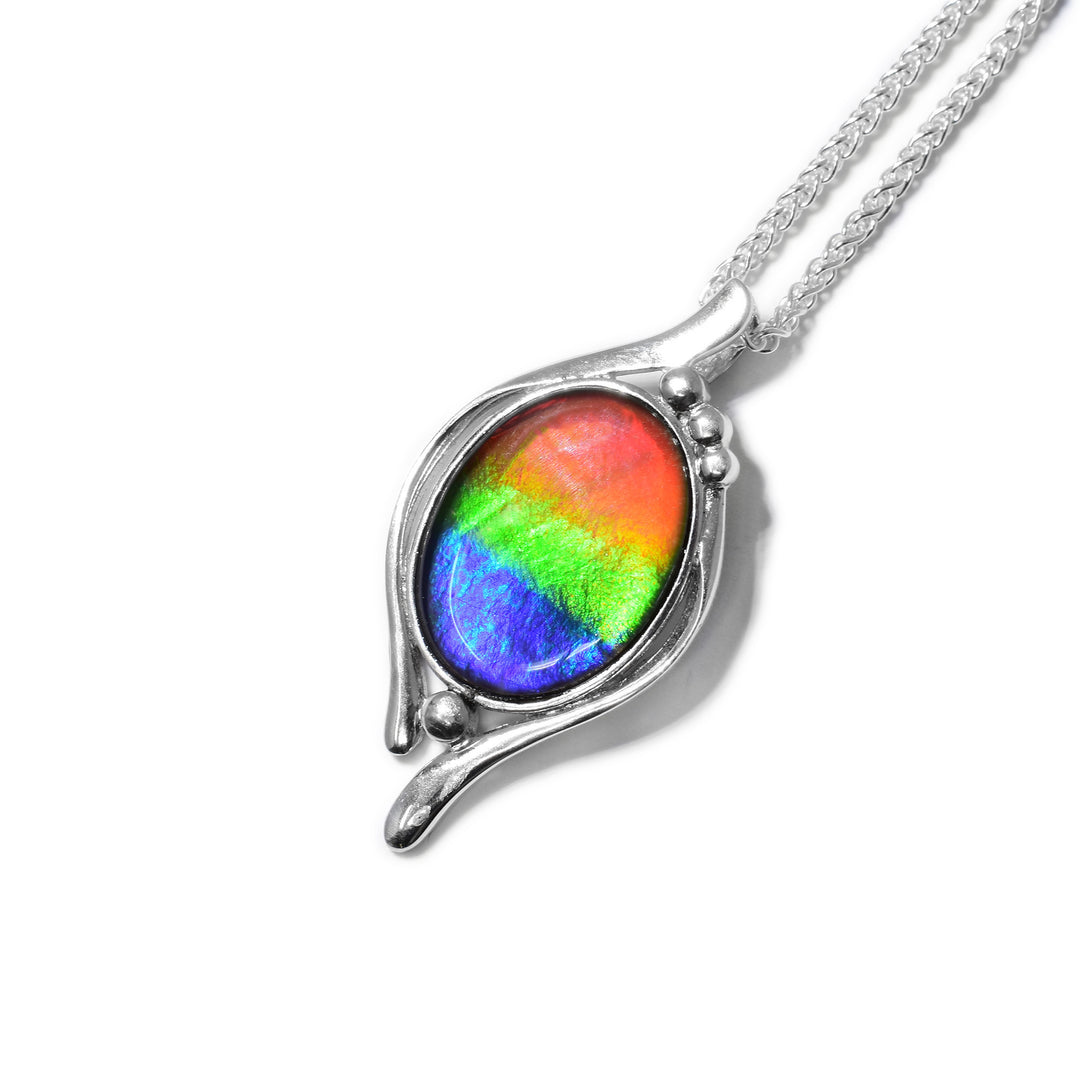 Ammolite Rainforest Dewdrops Pendant