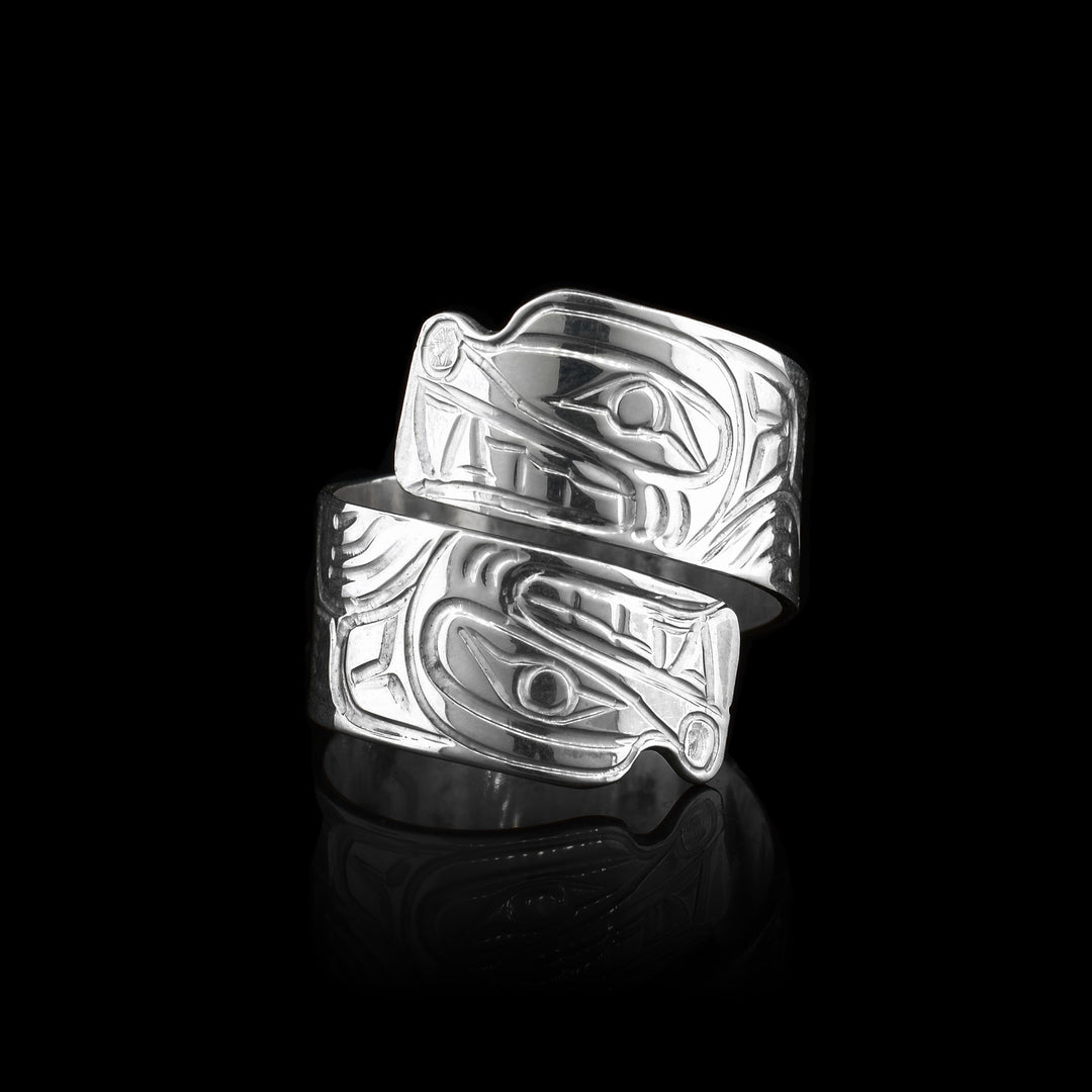Sterling Silver Bear Wrap Ring
