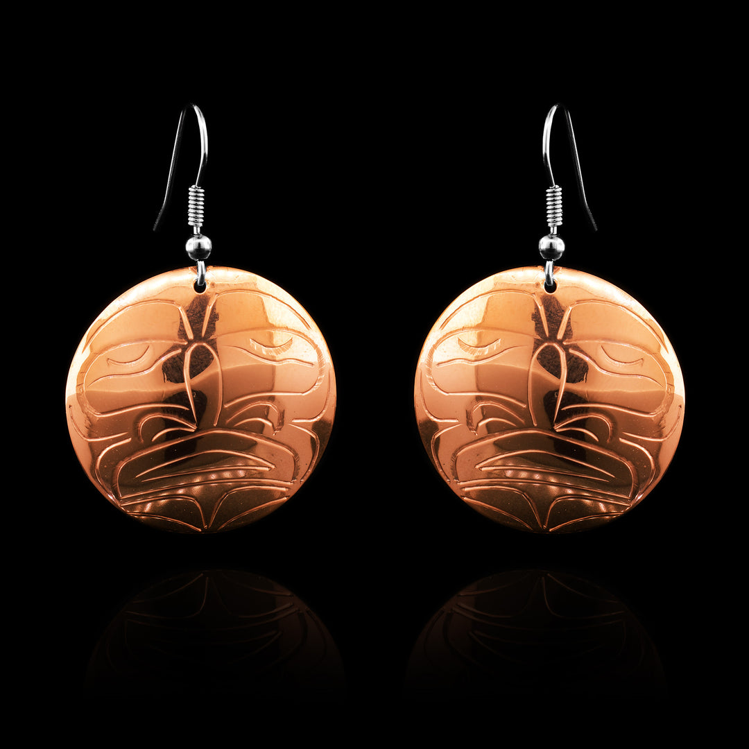 Copper Moon Earrings