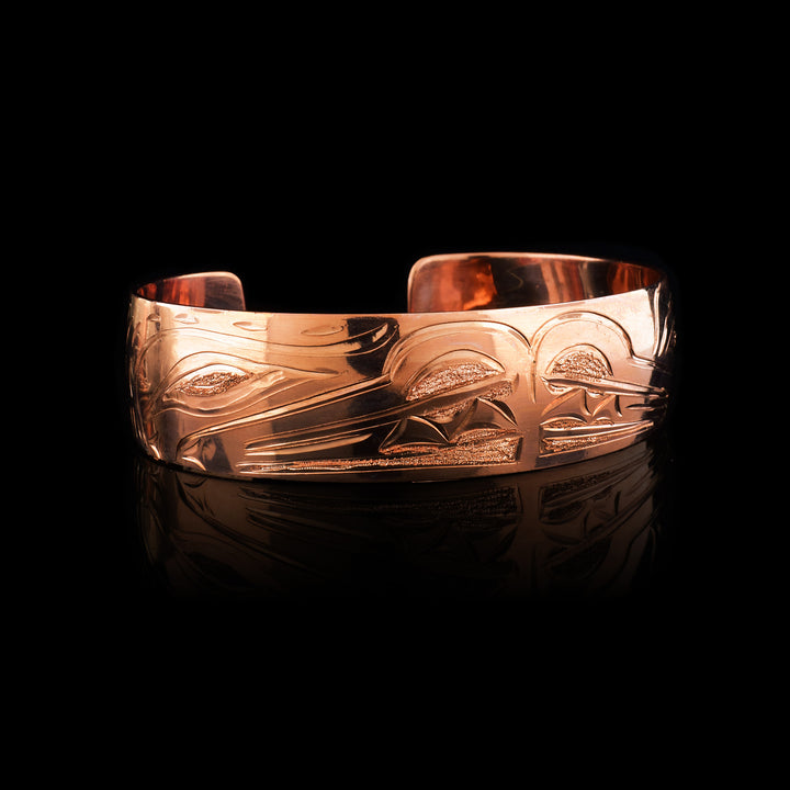 Copper Bear & Wolf Bracelet Cuff