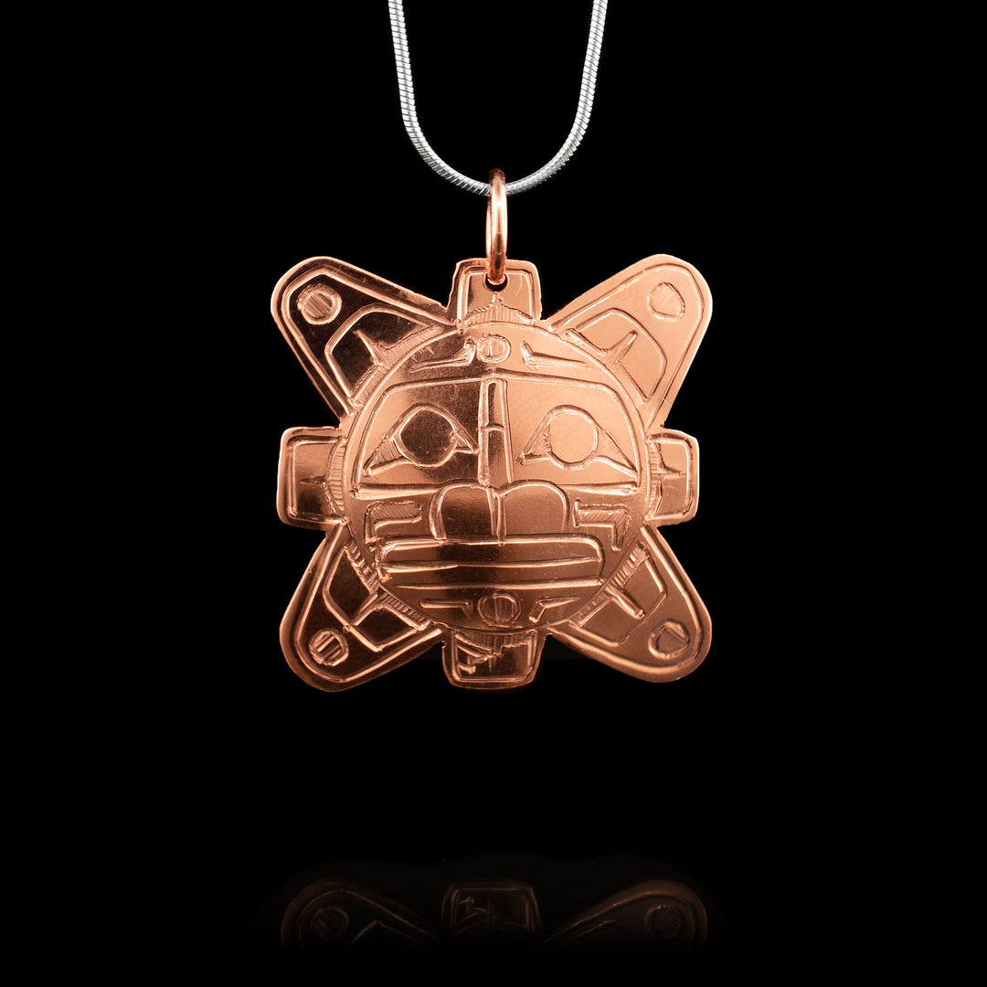 Copper Sun Pendant