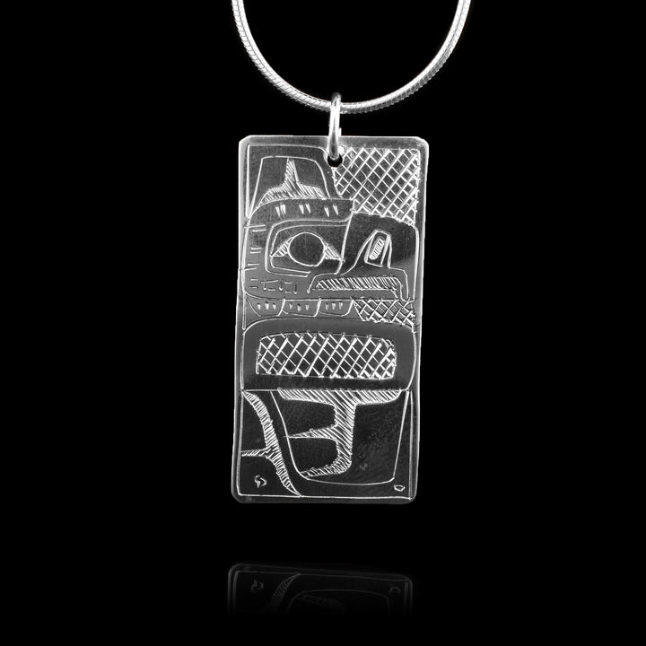 Double Sided Bear and Eagle Pendant