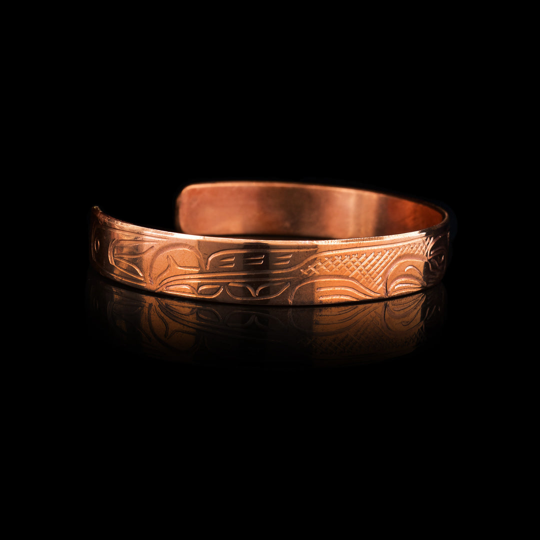 3/8" wide Copper Eagle Bracelet Cuff