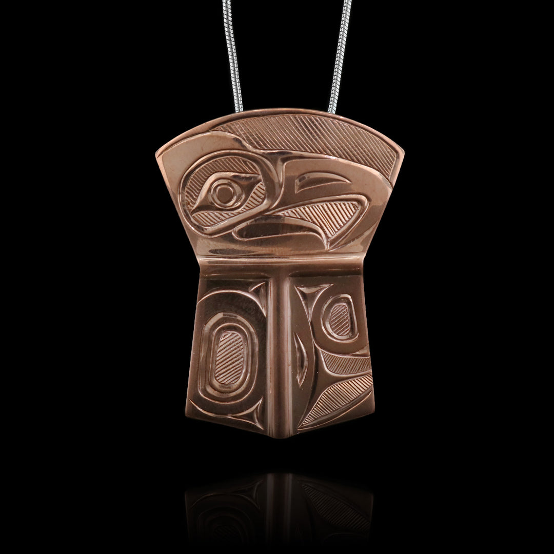 Eagle Copper Shield Pendant
