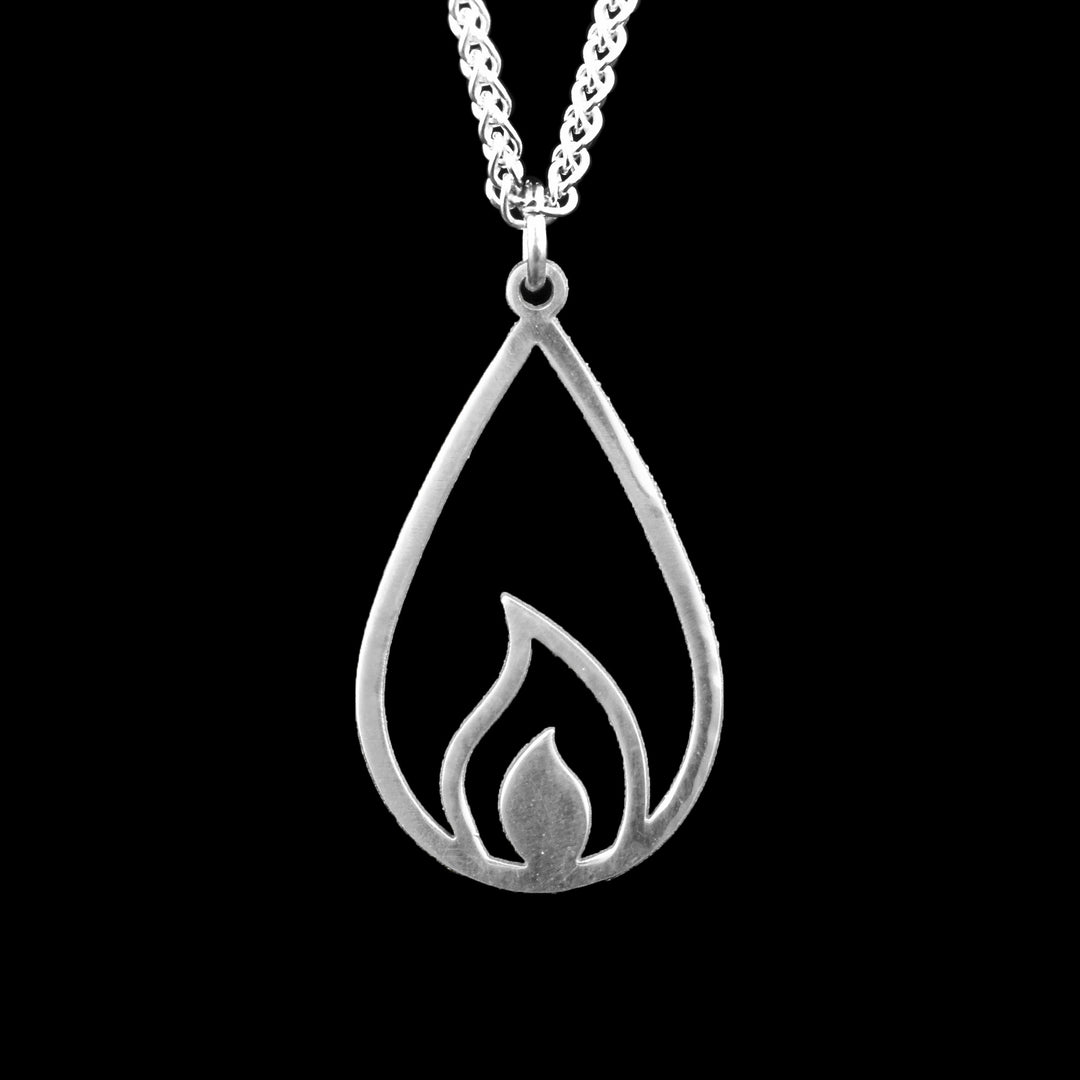 Flame Teardrop Pendant