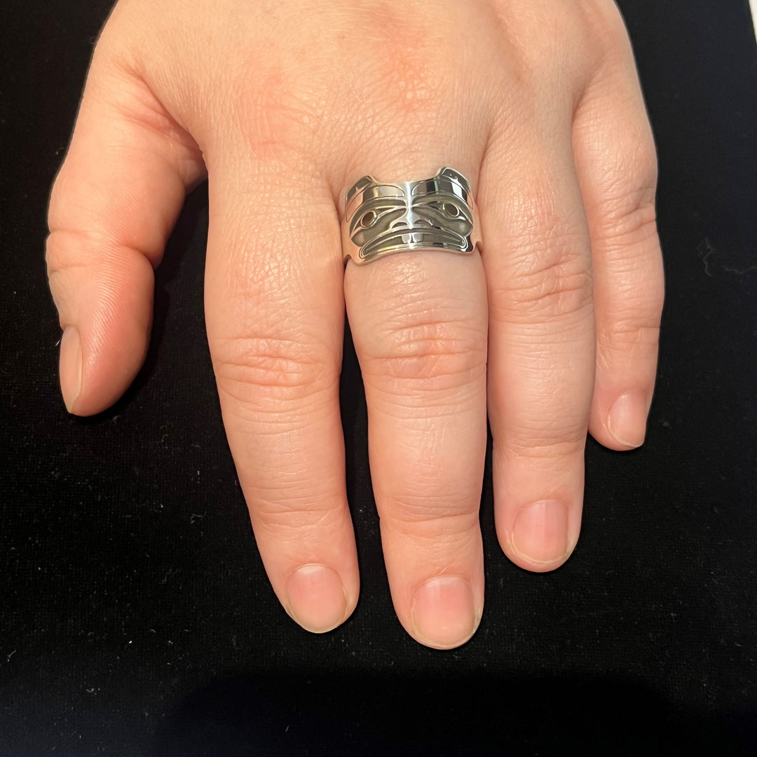 Beaver Gold and Silver Ring Chunky - Artina's Jewellery