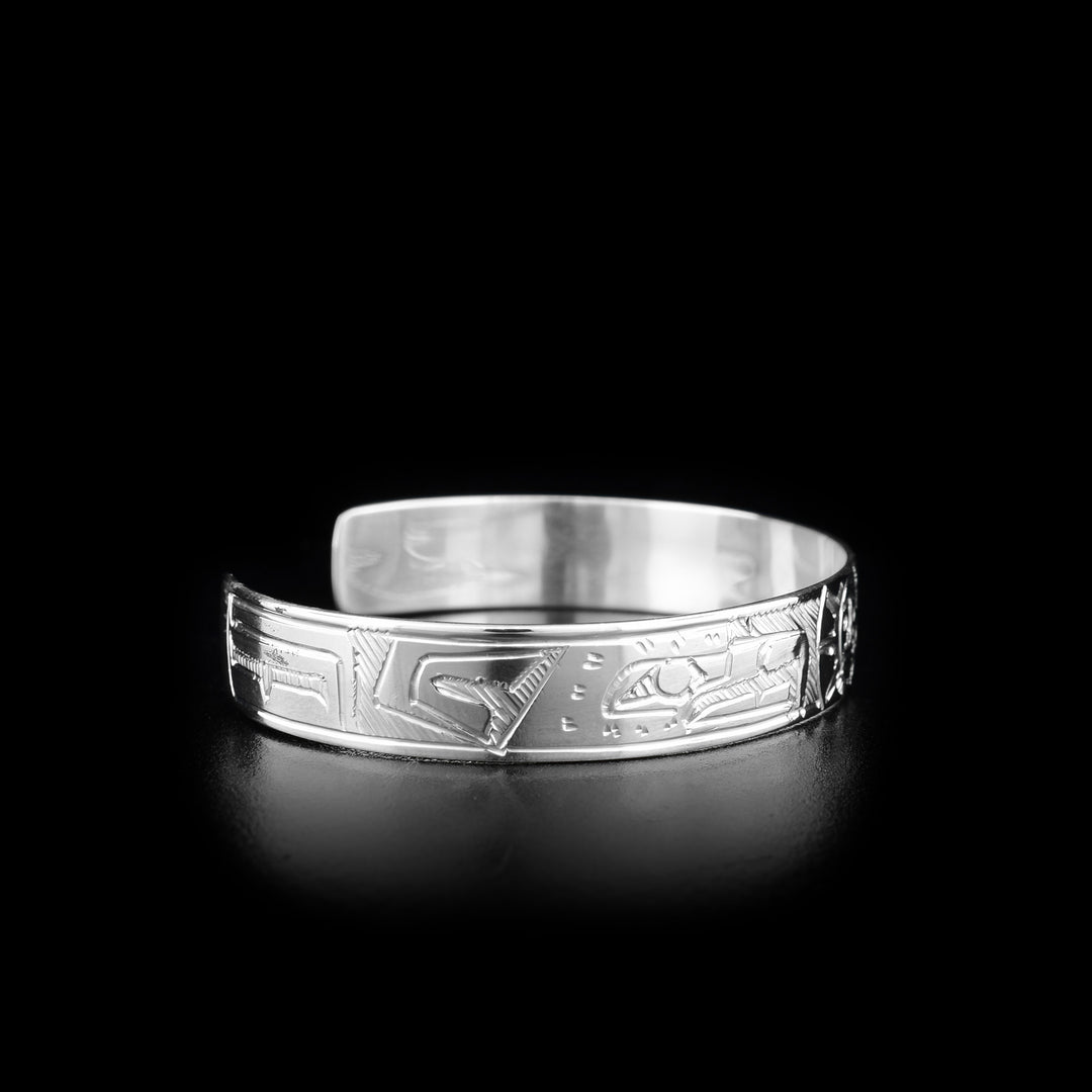 Small Silver Double Eagle Sun Bracelet - Artina's Jewellery