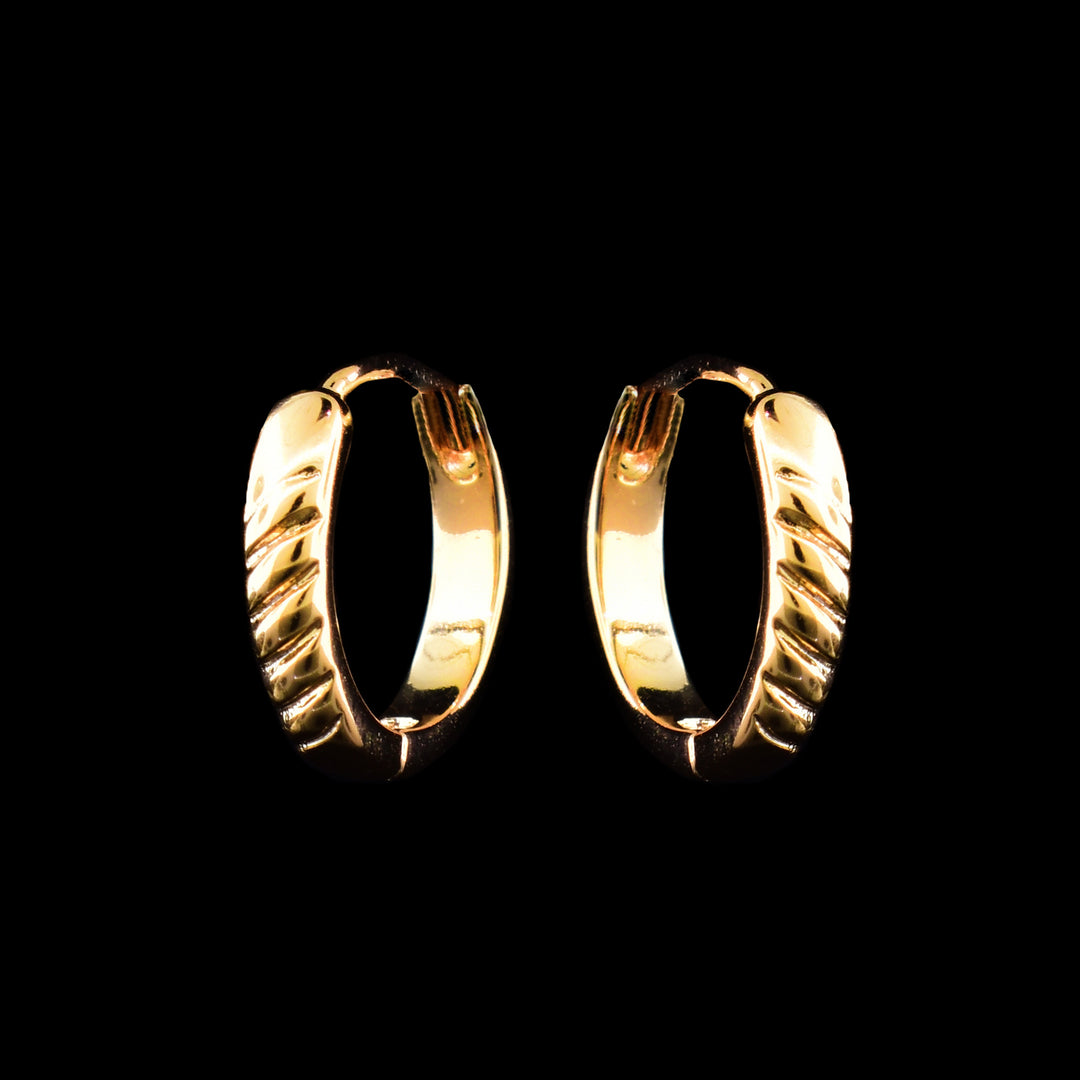 Gold-Filled Rope Hoop Earrings
