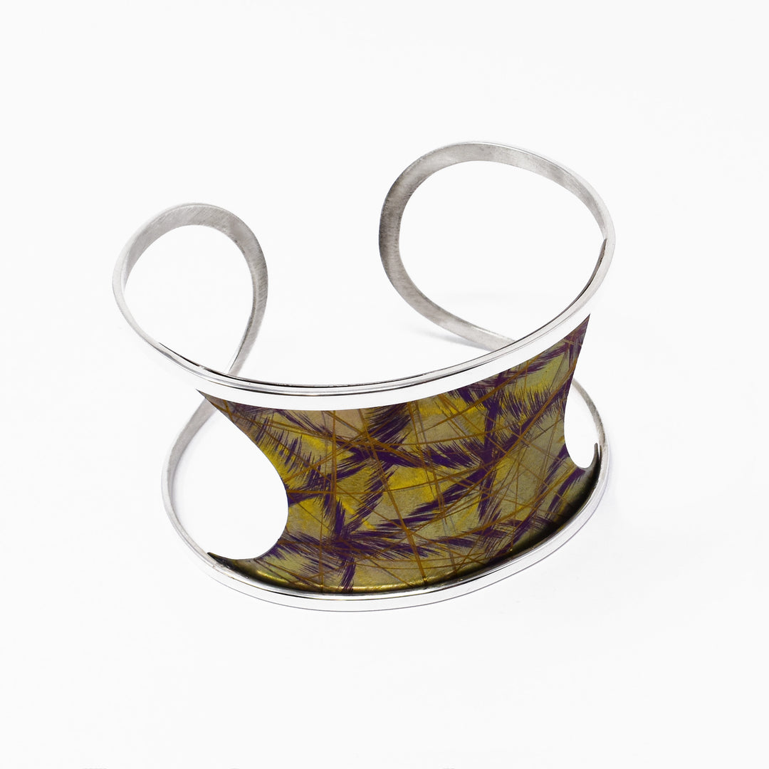 Gold Titanium Hourglass Bracelet