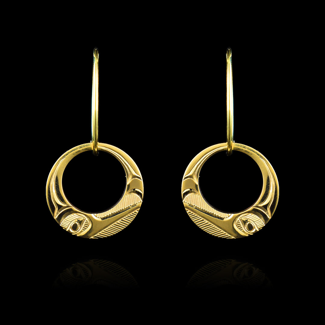 Hummingbird 14k Gold Earrings 
