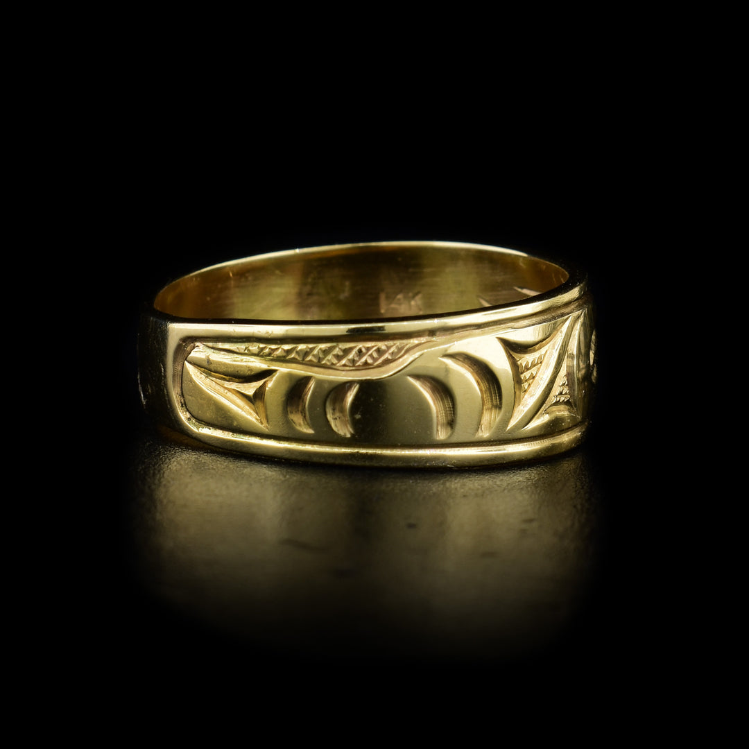 14K Gold Raven Ring - Artina's Jewellery