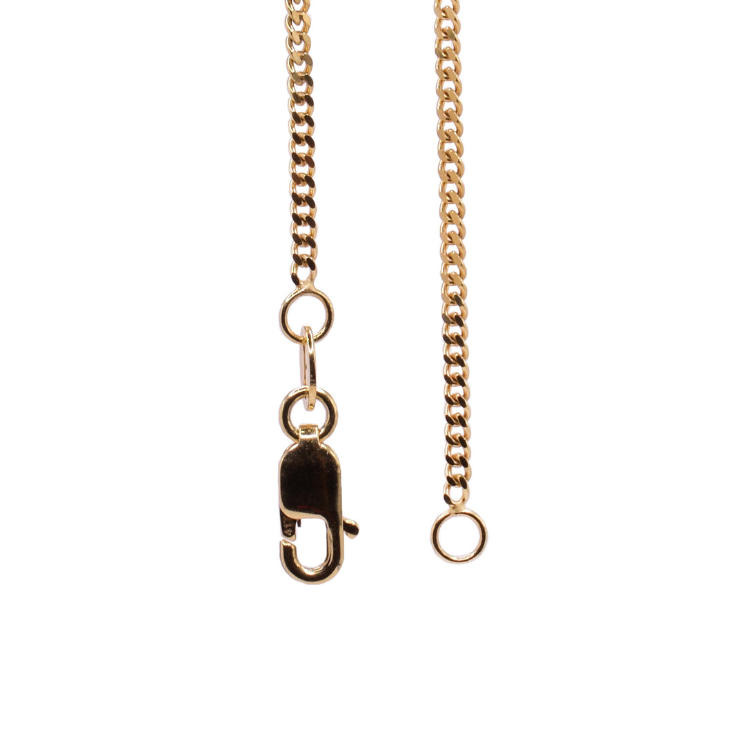 10K Gold 18 Curb Chain with Clasp