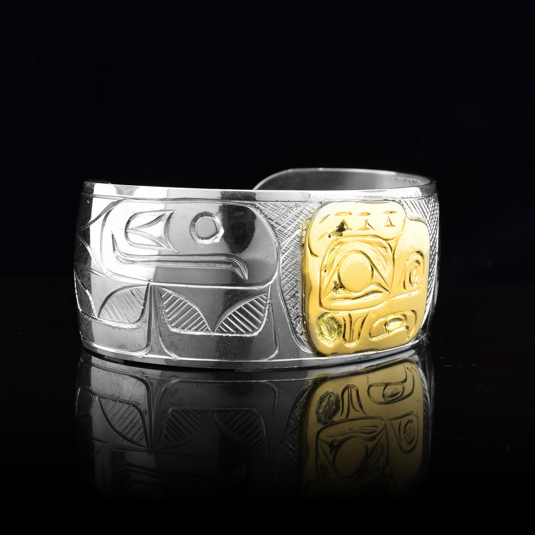 Multi-Metal Eagle Bracelet Cuff