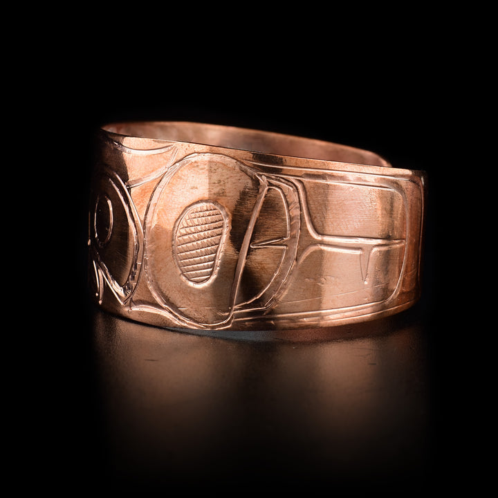 Copper 1" Owl Cuff Bracelet - Artina's Jewellery