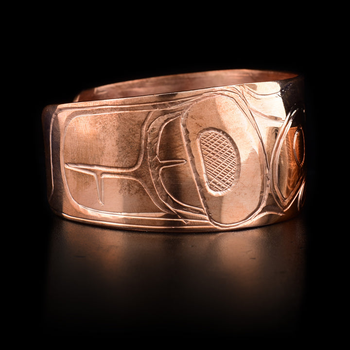 Copper 1" Owl Cuff Bracelet - Artina's Jewellery