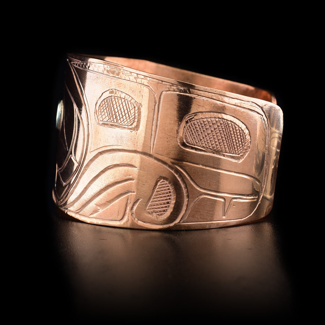 Wide Eagle bracelet Cuff