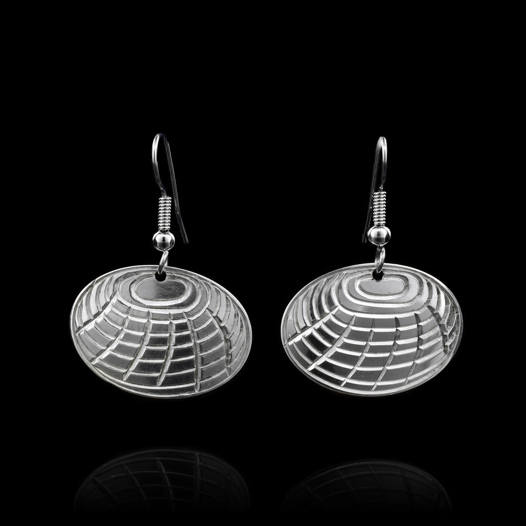 Clam Silver Dangle Earrings - Artina's Jewellery