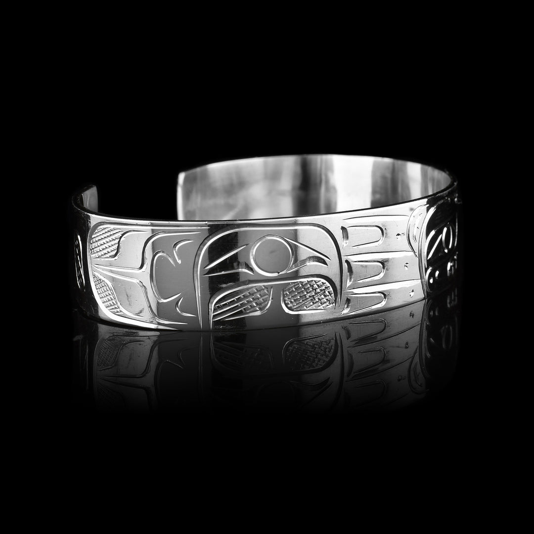 Silver Bear Cuff Bracelet