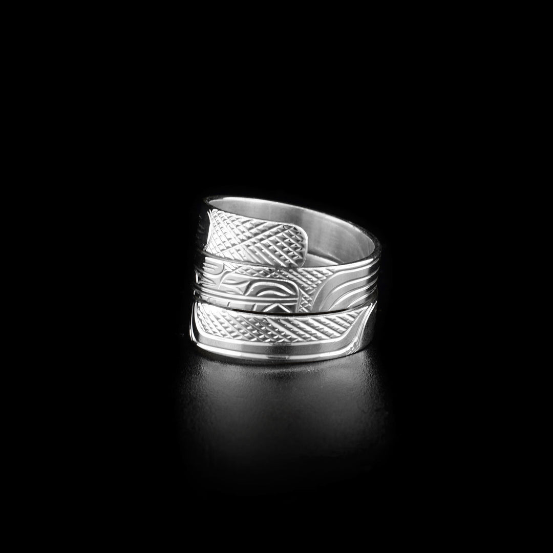 Side view of ring showing more of bear.