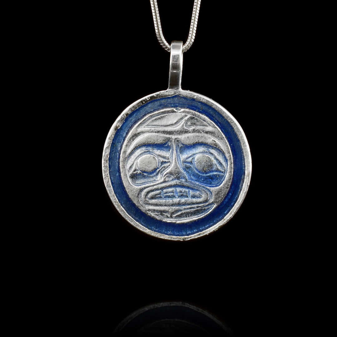 Silver Blue Moon Pendant