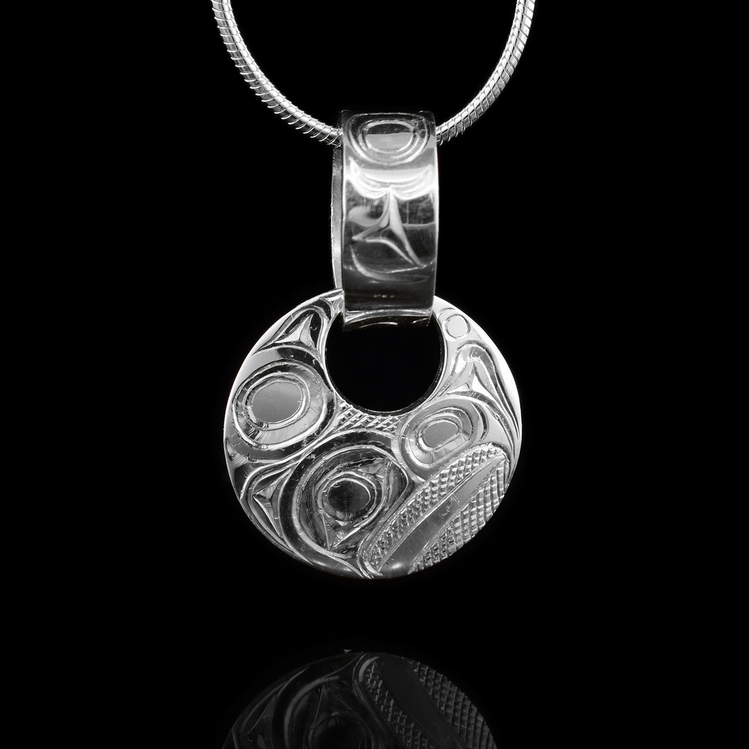  Silver Eagle Pendant with Decorative Bail