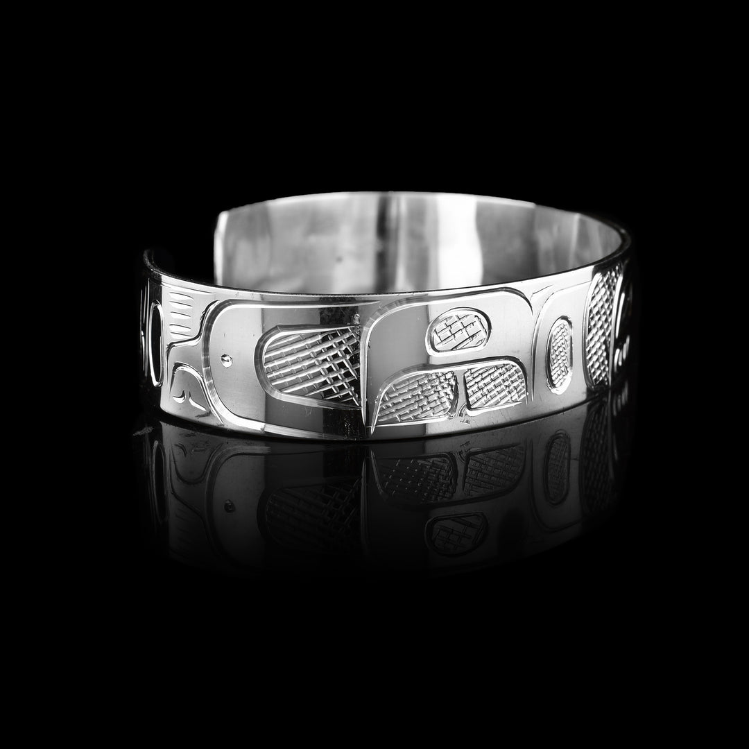 Silver Orca Bracelet Cuff