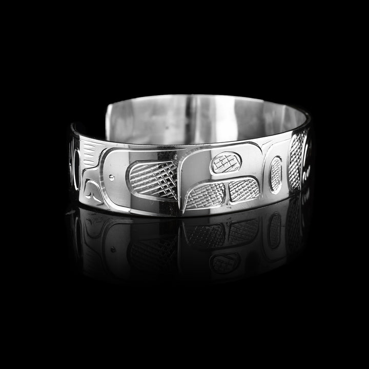Silver Orca Bracelet Cuff