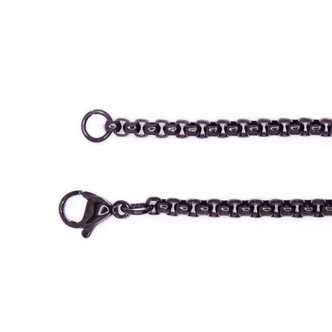 Stainless Steel Black Box Chain 26" 